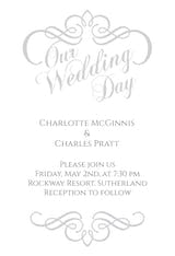 Swirling Elegance - Wedding Invitation